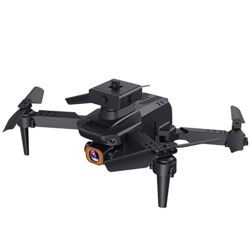 Hxiaen Mini-Drohne mit 1080P FPV-Kamera, Fernbedienung, Spielzeug, Geschenke, FPV, RC-Fernbedienung, Flugzeug, Headless-, Höhe halten, Spielzeug, Geschenke Für Sachen was Mit Licht (Black, One Size) von Hxiaen