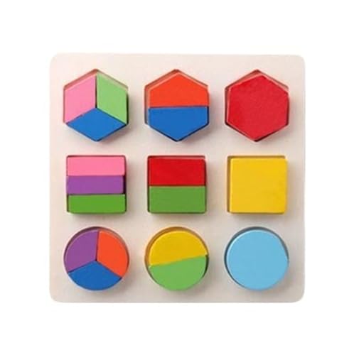 Hxiaen Montessori-Spielzeug für im von 1 bis 3 Jahren, Formsortierspielzeug aus Holz, Geschenke für Babys, und Mädchen, 13 Sortier- und Stapelspielzeuge für pädagogisches Lernen, (Khaki, One Size) von Hxiaen