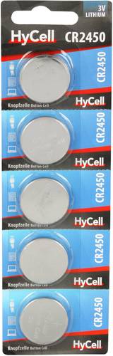 HyCell Knopfzelle CR 2450 3V 5 St. Lithium CR2450 von HyCell