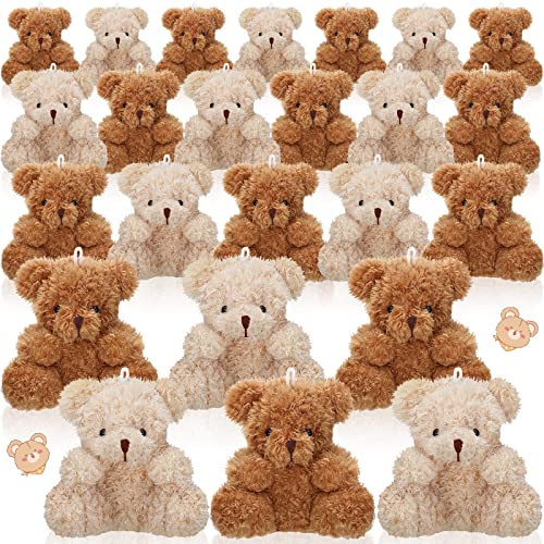 24 Stück 10,2 cm Bär Stofftiere Mini Fuzzy Bears Plüsch Niedlich Plüsch Spielzeug Stofftier Spielzeug Winzige Puppen Party Gastgeschenke Hochzeit Geschenkbox für Geburtstag Zubehör DIY Zubehör (2 Farben) 24 Stück 10,2 cm Bär Stofftiere Mini Fuzzy Bears Plüsch Niedlich Plüsch Spielzeug Stofftier Spielzeug Winzige Puppen Party Gastgeschenke Hochzeit Geschenkbox für Geburtstag Zubehör DIY Zubehör (2 Farben) von HyDren