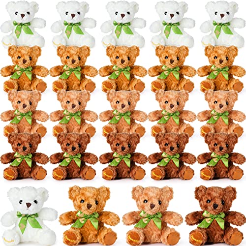 HyDren 24 Stück Großpackung 20,3 cm Bären, Stofftiere, kleiner weicher Bär, Plüschtier mit Fliege für Geburtstag, Hochzeit, Babyparty, Party, Geschenk, Gastgeschenke HyDren 24 Stück Großpackung 20,3 cm Bären, Stofftiere, kleiner weicher Bär, Plüschtier mit Fliege für Geburtstag, Hochzeit, Babyparty, Party, Geschenk, Gastgeschenke von HyDren
