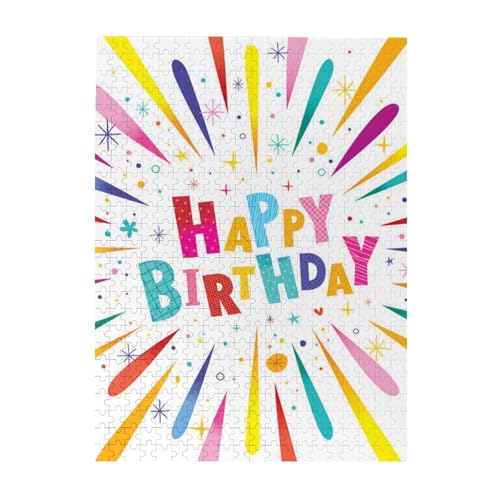 Puzzle 500 Teile für Erwachsene Familien Puzzlespiel für die ganze Familie Anspruchsvolle Puzzles,Alles Gute zum Geburtstag von Hyaszst