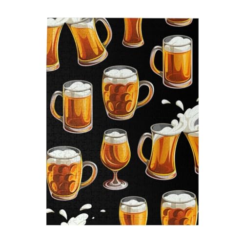 Puzzle 500 Teile für Erwachsene Familien Puzzlespiel für die ganze Familie Anspruchsvolle Puzzles,Bierglas Puzzle 500 Teile für Erwachsene Familien Puzzlespiel für die ganze Familie Anspruchsvolle Puzzles,Bierglas von Hyaszst