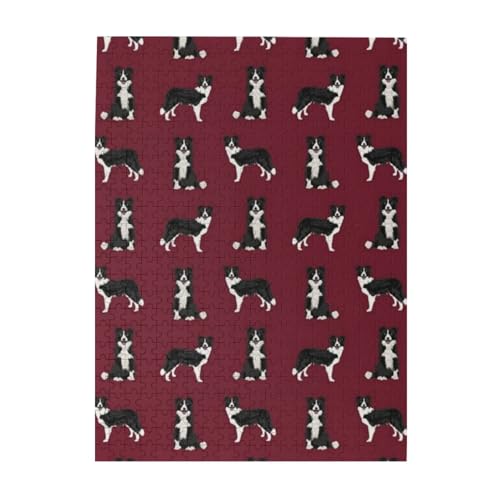 Puzzle 500 Teile für Erwachsene Familien Puzzlespiel für die ganze Familie Anspruchsvolle Puzzles,Border Collie Hunderasse Haustierliebhaber Nähprojekte Ruby Puzzle 500 Teile für Erwachsene Familien Puzzlespiel für die ganze Familie Anspruchsvolle Puzzles,Border Collie Hunderasse Haustierliebhaber Nähprojekte Ruby von Hyaszst