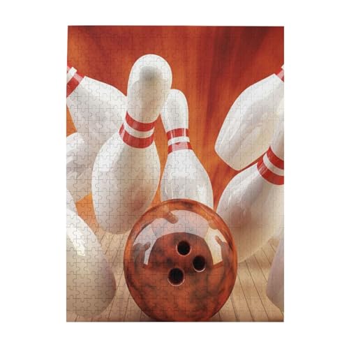 Puzzle 500 Teile für Erwachsene Familien Puzzlespiel für die ganze Familie Anspruchsvolle Puzzles,Bowling Puzzle 500 Teile für Erwachsene Familien Puzzlespiel für die ganze Familie Anspruchsvolle Puzzles,Bowling von Hyaszst
