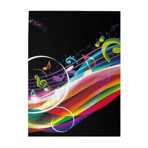 Puzzle 500 Teile für Erwachsene Familien Puzzlespiel für die ganze Familie Anspruchsvolle Puzzles,Bunte Musik Puzzle 500 Teile für Erwachsene Familien Puzzlespiel für die ganze Familie Anspruchsvolle Puzzles,Bunte Musik von Hyaszst