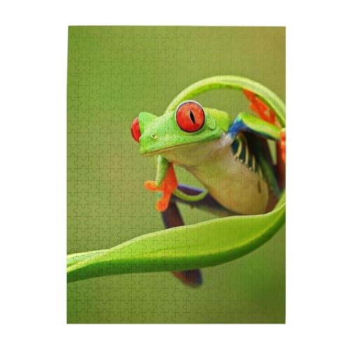 Puzzle 500 Teile für Erwachsene Familien Puzzlespiel für die ganze Familie Anspruchsvolle Puzzles,Frosch Puzzle 500 Teile für Erwachsene Familien Puzzlespiel für die ganze Familie Anspruchsvolle Puzzles,Frosch von Hyaszst