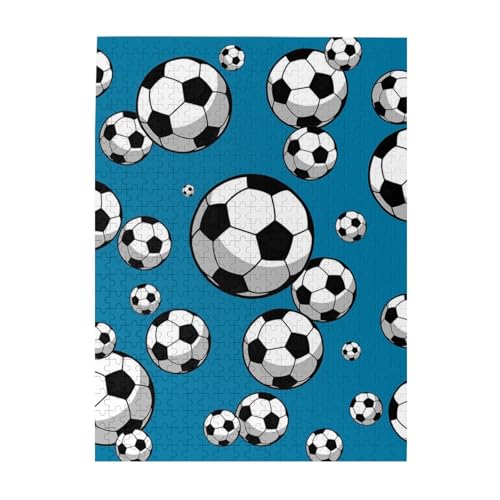 Puzzle 500 Teile für Erwachsene Familien Puzzlespiel für die ganze Familie Anspruchsvolle Puzzles,Fußball von Hyaszst