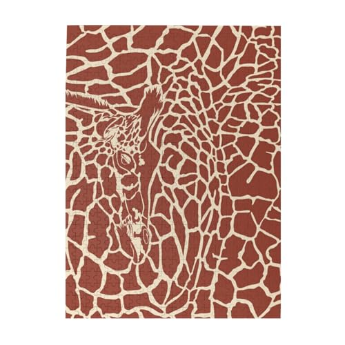 Puzzle 500 Teile für Erwachsene Familien Puzzlespiel für die ganze Familie Anspruchsvolle Puzzles,Giraffenfell-Druck Puzzle 500 Teile für Erwachsene Familien Puzzlespiel für die ganze Familie Anspruchsvolle Puzzles,Giraffenfell-Druck von Hyaszst
