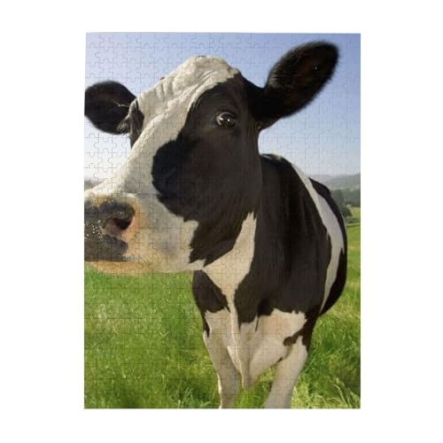 Puzzle 500 Teile für Erwachsene Familien Puzzlespiel für die ganze Familie Anspruchsvolle Puzzles,Kühe auf der Weide Puzzle 500 Teile für Erwachsene Familien Puzzlespiel für die ganze Familie Anspruchsvolle Puzzles,Kühe auf der Weide von Hyaszst