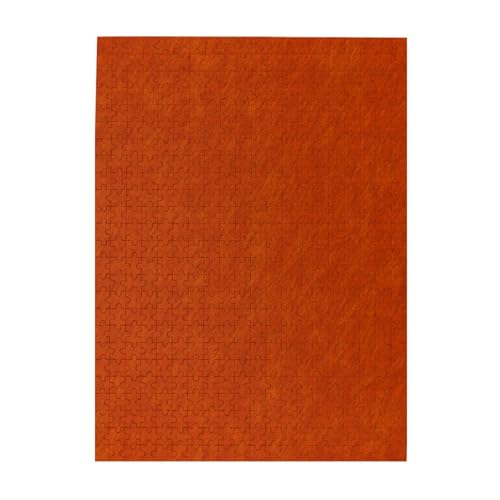 Puzzle 500 Teile für Erwachsene Familien Puzzlespiel für die ganze Familie Anspruchsvolle Puzzles,Retro gebranntes Orange von Hyaszst