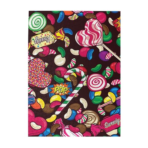 Puzzle 500 Teile für Erwachsene Familien Puzzlespiel für die ganze Familie Anspruchsvolle Puzzles,Süße Süßigkeiten Puzzle 500 Teile für Erwachsene Familien Puzzlespiel für die ganze Familie Anspruchsvolle Puzzles,Süße Süßigkeiten von Hyaszst