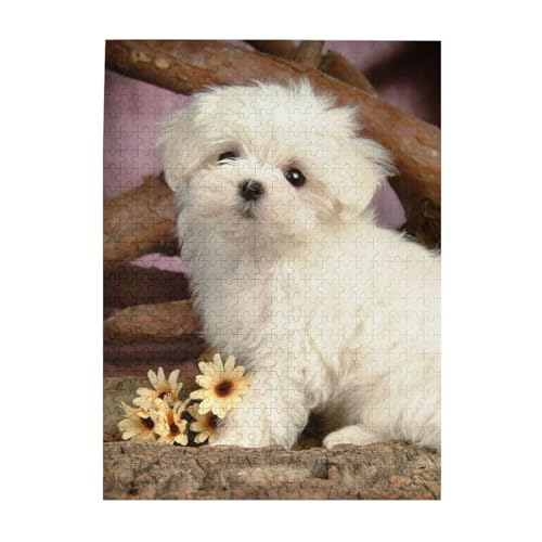 Puzzle 500 Teile für Erwachsene Familien Puzzlespiel für die ganze Familie Anspruchsvolle Puzzles,Süßer Hund Puzzle 500 Teile für Erwachsene Familien Puzzlespiel für die ganze Familie Anspruchsvolle Puzzles,Süßer Hund von Hyaszst