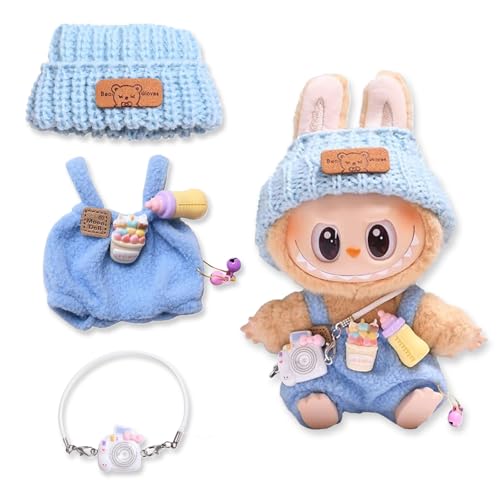 Labubu Kleidung, Labubu Puppenzubehör, Labubu Puppenkleidung, DIY Labubu Monster Outfit Zubehör, Kleidung für Labubu Puppe, für 17cm Labubu Puppen Bekleidung Geschenke für Sammler(C) von Hyfkjdm