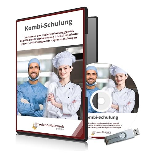 Kombi-Schulung bestehend aus Hygieneschulung gemäß 852/2004 und Folgebelehrung Infektionsschutzgesetz. von Hygiene-Netzwerk profiline
