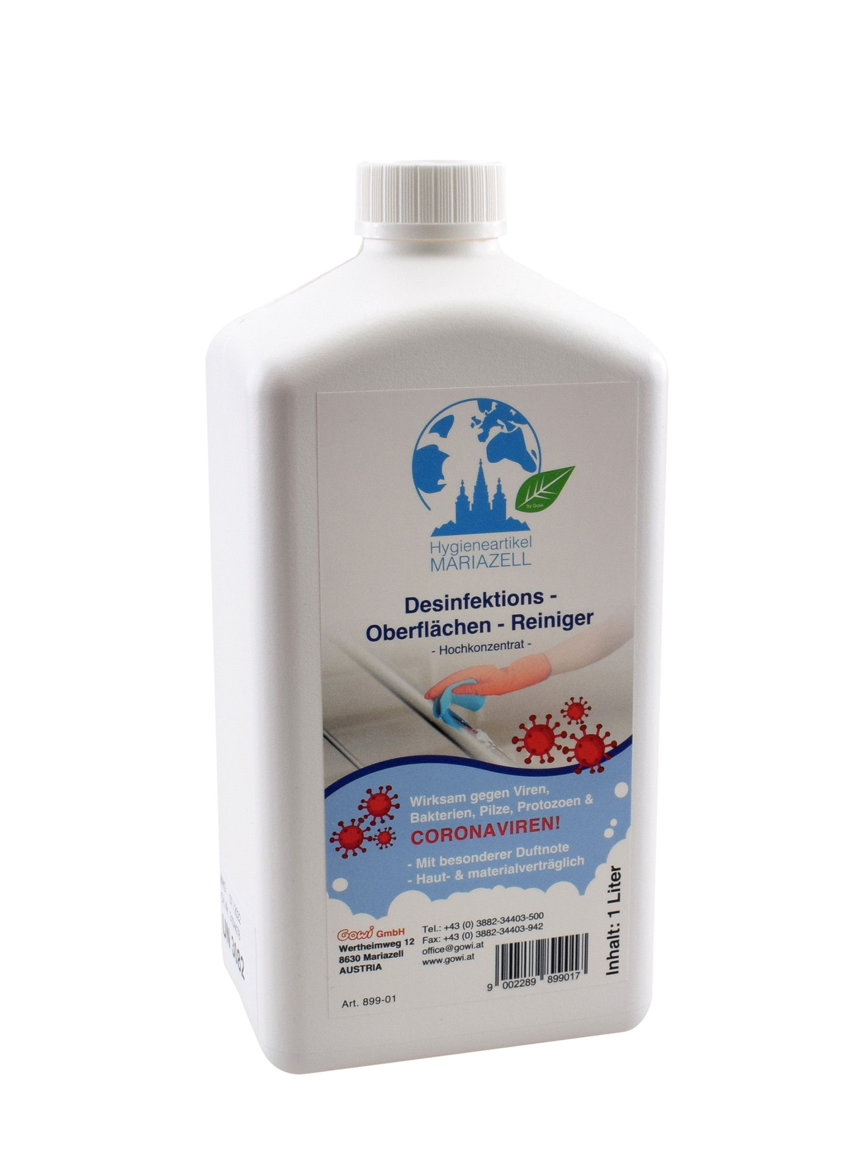 Flächen Desinfektionsreiniger - Konzentrat 1L Flächen Desinfektionsreiniger - Konzentrat 1L von Hygieneartikel Mariazell