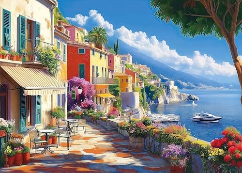 Hykmy Puzzle 1000 Teile Herausforderndes Rätsel Pädagogisches Spielzeug Geschenke Klassische Puzzles für Erwachsene und Kinder ab 14 Jahren,70x50cm-Thementerrasse Hykmy Puzzle 1000 Teile Herausforderndes Rätsel Pädagogisches Spielzeug Geschenke Klassische Puzzles für Erwachsene und Kinder ab 14 Jahren,70x50cm-Thementerrasse von Hykmy