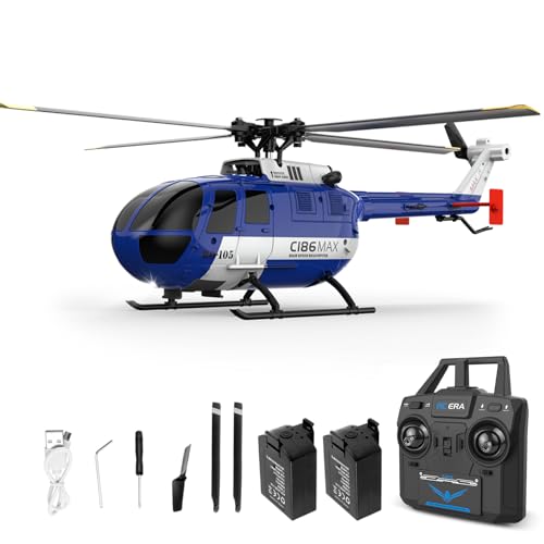 Hylukon Ferngesteuerter Hubschrauber, 2,4G RC Helikopter 6-Achsen-Gyroskop 4 Kanäle, Querruderfreier Helikopter mit Funktion zur optischen Flusspositionierung Niederspannungsalarm von Hylukon