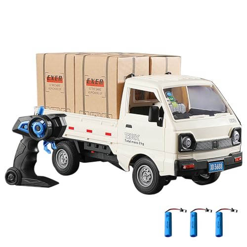 Hylukon Ferngesteuertes Auto, 1/16 2,4 GHz RC Truck, Ferngesteuerter LKW mit Heckabteil, Transport von Gütern, RC Auto für Kinder und Erwachsene Hylukon Ferngesteuertes Auto, 1/16 2,4 GHz RC Truck, Ferngesteuerter LKW mit Heckabteil, Transport von Gütern, RC Auto für Kinder und Erwachsene von Hylukon