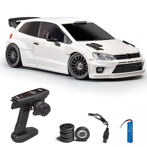 Hylukon Ferngesteuertes Auto, 1/28 2,4 GHz RC Auto Drift Car 4WD mit LED-Leuchten, Drift Auto Reifen, RC Drift Car als Geburtstagsgeschenk für Kinder und Jungen Hylukon Ferngesteuertes Auto, 1/28 2,4 GHz RC Auto Drift Car 4WD mit LED-Leuchten, Drift Auto Reifen, RC Drift Car als Geburtstagsgeschenk für Kinder und Jungen von Hylukon