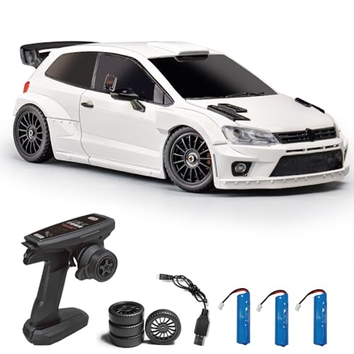 Hylukon Ferngesteuertes Auto, 1/28 2,4 GHz RC Auto Drift Car 4WD mit LED-Leuchten, Drift Auto Reifen, RC Drift Car als Geburtstagsgeschenk für Kinder und Jungen Hylukon Ferngesteuertes Auto, 1/28 2,4 GHz RC Auto Drift Car 4WD mit LED-Leuchten, Drift Auto Reifen, RC Drift Car als Geburtstagsgeschenk für Kinder und Jungen von Hylukon