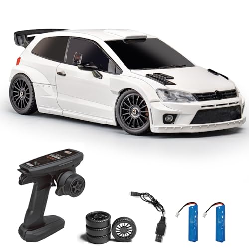 Hylukon Ferngesteuertes Auto, 1/28 2,4 GHz RC Auto Drift Car 4WD mit LED-Leuchten, Drift Auto Reifen, RC Drift Car als Geburtstagsgeschenk für Kinder und Jungen Hylukon Ferngesteuertes Auto, 1/28 2,4 GHz RC Auto Drift Car 4WD mit LED-Leuchten, Drift Auto Reifen, RC Drift Car als Geburtstagsgeschenk für Kinder und Jungen von Hylukon
