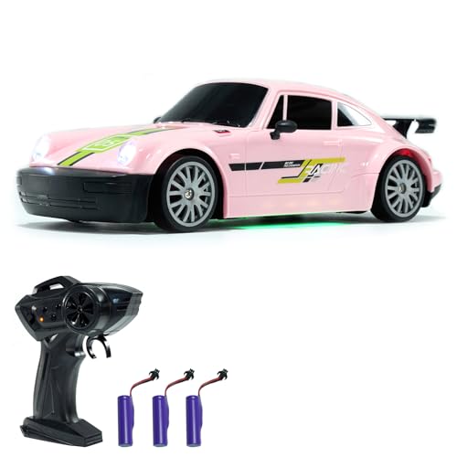 Hylukon Ferngesteuertes Auto, 1:20 RC Drift Car 2,4G Mit Lichtern, Austauschbaren Reifen, Langer Ausdauer - Für Kinder, Jungen, Mädchen von Hylukon