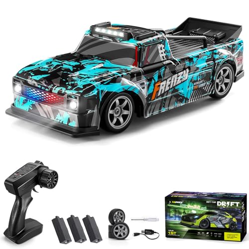 Hylukon Ferngesteuertes Auto, 2,4 GHz 4WD Drift Auto 1:16 RC Drift Car mit LED-Beleuchtung, RC Auto Drift Car Spielzeug Geschenke für Jungen, Mädchen und Kinder Hylukon Ferngesteuertes Auto, 2,4 GHz 4WD Drift Auto 1:16 RC Drift Car mit LED-Beleuchtung, RC Auto Drift Car Spielzeug Geschenke für Jungen, Mädchen und Kinder von Hylukon