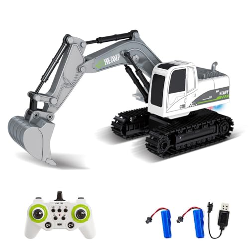 Hylukon Ferngesteuertes Baggerspielzeug, RC Auto Bagger LKW 6 Kanäle, 2,4 G, 360° Drehung, Baufahrzeuge mit Licht, Sound, Ferngesteuertes Auto Geburtstagsgeschenk Hylukon Ferngesteuertes Baggerspielzeug, RC Auto Bagger LKW 6 Kanäle, 2,4 G, 360° Drehung, Baufahrzeuge mit Licht, Sound, Ferngesteuertes Auto Geburtstagsgeschenk von Hylukon