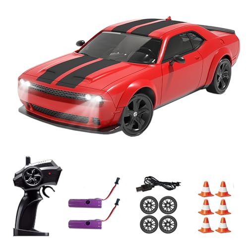 Hylukon Ferngesteuertes Drift Auto, 2,4 GHz RC Drift Car 4WD Elektro-Ferngesteuertes Auto mit LED-Leuchten, RC Auto Drift Car für Erwachsene Jungen und Mädchen Geburtstagsgeschenk Hylukon Ferngesteuertes Drift Auto, 2,4 GHz RC Drift Car 4WD Elektro-Ferngesteuertes Auto mit LED-Leuchten, RC Auto Drift Car für Erwachsene Jungen und Mädchen Geburtstagsgeschenk von Hylukon