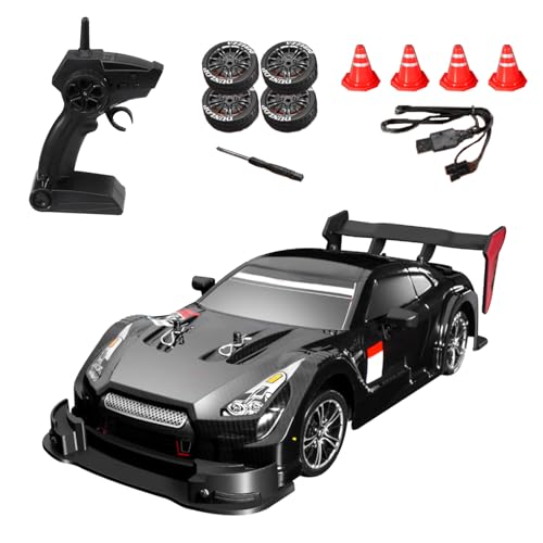 Hylukon RC Drift Auto, 30 km/h Ferngesteuertes 1/16 Car, 4WD Mit Beleuchtung, 2,4 GHz Elektrisches Spielzeugauto, Geschenk für Kinder RTR Hylukon RC Drift Auto, 30 km/h Ferngesteuertes 1/16 Car, 4WD Mit Beleuchtung, 2,4 GHz Elektrisches Spielzeugauto, Geschenk für Kinder RTR von Hylukon