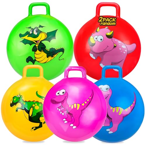 Hymaz 2 Stück Hüpfball, Übungsball, 45,7 cm mit Griff, Hüpfball, Geschenke für Kinder, Jungen, Mädchen, Springspielzeug, Yoga-Ball, Spielzeug für drinnen und draußen, Gartenspiel Hymaz 2 Stück Hüpfball, Übungsball, 45,7 cm mit Griff, Hüpfball, Geschenke für Kinder, Jungen, Mädchen, Springspielzeug, Yoga-Ball, Spielzeug für drinnen und draußen, Gartenspiel von Hymaz