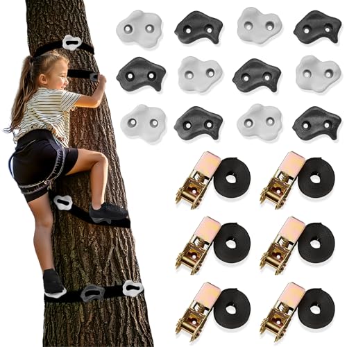 HyperMotion Baumkletterset für Kinder und Erwachsene - 18 Elemente mit Griffen und Rasselriemen - Robuste Konstruktion bis 91 kg - für den Garten mit Frischluft HyperMotion Baumkletterset für Kinder und Erwachsene - 18 Elemente mit Griffen und Rasselriemen - Robuste Konstruktion bis 91 kg - für den Garten mit Frischluft von HyperMotion