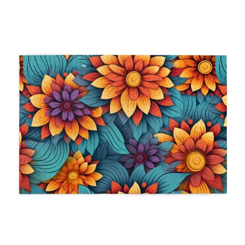 Hytter 1000 Teile Hytter Boho Mandala Bunte Blumen Muster Pädagogische Intellektuelle Holzpuzzles, lustige Puzzles, Stressabbau-Spiel Hytter 1000 Teile Hytter Boho Mandala Bunte Blumen Muster Pädagogische Intellektuelle Holzpuzzles, lustige Puzzles, Stressabbau-Spiel von Hytter