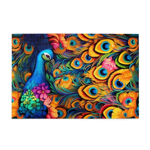 Hytter 1000 Teile Puzzles, buntes Pfauenmuster, pädagogische, intellektuelle Holzpuzzles, lustige Puzzles, Stressabbau-Spiel Hytter 1000 Teile Puzzles, buntes Pfauenmuster, pädagogische, intellektuelle Holzpuzzles, lustige Puzzles, Stressabbau-Spiel von Hytter