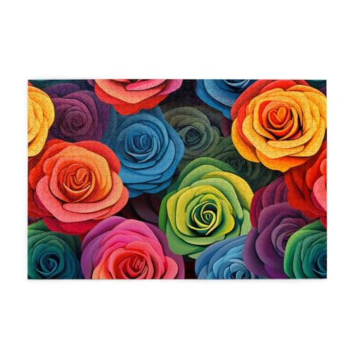 Hytter 1000 Teile Puzzles, buntes Rosenmuster, pädagogische, intellektuelle Holzpuzzles, lustige Puzzles, Stressabbau-Spiel Hytter 1000 Teile Puzzles, buntes Rosenmuster, pädagogische, intellektuelle Holzpuzzles, lustige Puzzles, Stressabbau-Spiel von Hytter