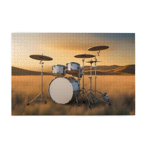 Jigsaw Puzzles1000 Teile Hytter Musik Trommel im Feld Muster Pädagogische Intellektuelle Holzpuzzles Lustige Puzzles Stressabbau Spiel Jigsaw Puzzles1000 Teile Hytter Musik Trommel im Feld Muster Pädagogische Intellektuelle Holzpuzzles Lustige Puzzles Stressabbau Spiel von Hytter