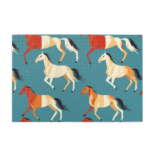 Jigsaw Puzzles1000 Teile Hytter Pferdemuster Pädagogische Intellektuelle Holzpuzzles, lustige Puzzles, Stressabbau-Spiel Jigsaw Puzzles1000 Teile Hytter Pferdemuster Pädagogische Intellektuelle Holzpuzzles, lustige Puzzles, Stressabbau-Spiel von Hytter