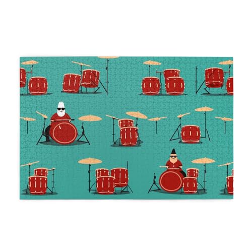 Jigsaw Puzzles1000 Teile Hytter Schlagzeuger-Muster Pädagogische Intellektuelle Holzpuzzles, lustige Puzzles, Stressabbau-Spiel Jigsaw Puzzles1000 Teile Hytter Schlagzeuger-Muster Pädagogische Intellektuelle Holzpuzzles, lustige Puzzles, Stressabbau-Spiel von Hytter