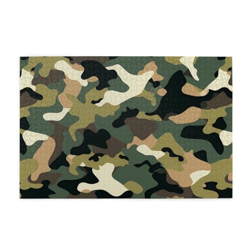 Jigsaw Puzzles1000 Teile Hytter Tarnmuster Pädagogische Intellektuelle Holzpuzzles, lustige Puzzles, Stressabbau-Spiel Jigsaw Puzzles1000 Teile Hytter Tarnmuster Pädagogische Intellektuelle Holzpuzzles, lustige Puzzles, Stressabbau-Spiel von Hytter