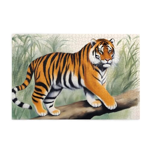 Jigsaw Puzzles1000 Teile Hytter Tigermuster Pädagogische Intellektuelle Holzpuzzles, lustige Puzzles, Stressabbau-Spiel Jigsaw Puzzles1000 Teile Hytter Tigermuster Pädagogische Intellektuelle Holzpuzzles, lustige Puzzles, Stressabbau-Spiel von Hytter