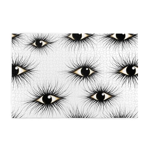 Jigsaw Puzzles1000 Teile Hytter Wimpernmuster Pädagogische Intellektuelle Holzpuzzles, lustige Puzzles, Stressabbau-Spiel Jigsaw Puzzles1000 Teile Hytter Wimpernmuster Pädagogische Intellektuelle Holzpuzzles, lustige Puzzles, Stressabbau-Spiel von Hytter