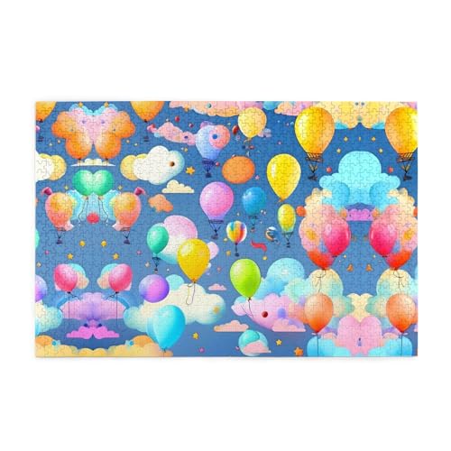 Puzzles, 1000 Teile Hytter bunte Luftballons Muster, pädagogische intellektuelle Holzpuzzles, lustige Puzzles, Stressabbau-Spiel Puzzles, 1000 Teile Hytter bunte Luftballons Muster, pädagogische intellektuelle Holzpuzzles, lustige Puzzles, Stressabbau-Spiel von Hytter