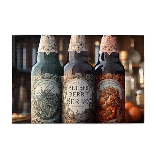 Puzzles1000 Teile Hytter 3 Bierflaschen Muster Pädagogische Intellektuelle Holzpuzzles Lustige Puzzles Stressabbau Spiel Puzzles1000 Teile Hytter 3 Bierflaschen Muster Pädagogische Intellektuelle Holzpuzzles Lustige Puzzles Stressabbau Spiel von Hytter