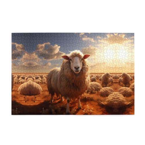 Puzzles1000 Teile Hytter Australisches Schafmuster Pädagogische Intellektuelle Holzpuzzles Lustige Puzzles Stressabbau-Spiel Puzzles1000 Teile Hytter Australisches Schafmuster Pädagogische Intellektuelle Holzpuzzles Lustige Puzzles Stressabbau-Spiel von Hytter