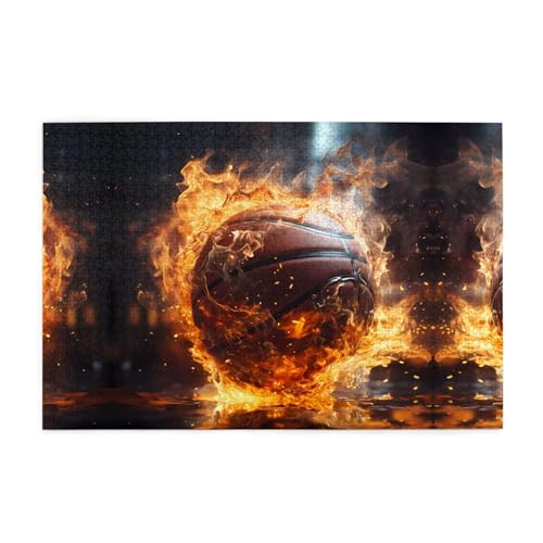 Puzzles1000 Teile Hytter Basketball auf Feuer und Wasser Flamme Spritzmuster Pädagogische Intellektuelle Holzpuzzles Lustige Puzzles Stressabbau-Spiel Puzzles1000 Teile Hytter Basketball auf Feuer und Wasser Flamme Spritzmuster Pädagogische Intellektuelle Holzpuzzles Lustige Puzzles Stressabbau-Spiel von Hytter