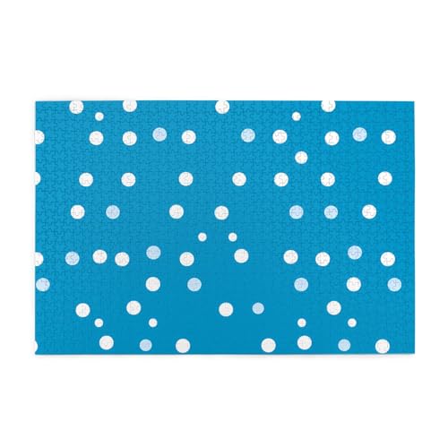 Puzzles1000 Teile Hytter Blau Tupfen Muster Pädagogische Intellektuelle Holzpuzzles Lustige Puzzles Stressabbau Spiel Puzzles1000 Teile Hytter Blau Tupfen Muster Pädagogische Intellektuelle Holzpuzzles Lustige Puzzles Stressabbau Spiel von Hytter