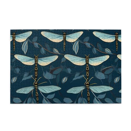 Puzzles1000 Teile Hytter Blaue Libelle Muster Pädagogische Intellektuelle Holzpuzzles Lustige Puzzles Stressabbau Spiel Puzzles1000 Teile Hytter Blaue Libelle Muster Pädagogische Intellektuelle Holzpuzzles Lustige Puzzles Stressabbau Spiel von Hytter