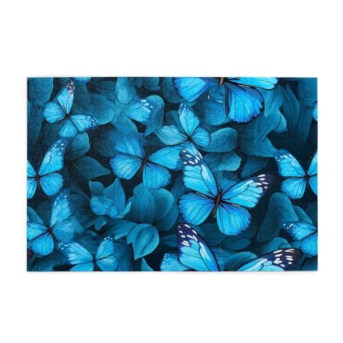 Puzzles1000 Teile Hytter Blaues Schmetterlingsmuster Pädagogische Intellektuelle Holzpuzzles, lustige Puzzles, Stressabbau-Spiel Puzzles1000 Teile Hytter Blaues Schmetterlingsmuster Pädagogische Intellektuelle Holzpuzzles, lustige Puzzles, Stressabbau-Spiel von Hytter