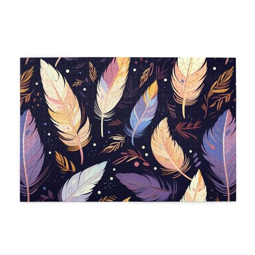 Puzzles1000 Teile Hytter Böhmische Federmuster Pädagogische Intellektuelle Holzpuzzles Lustige Puzzles Stressabbau-Spiel Puzzles1000 Teile Hytter Böhmische Federmuster Pädagogische Intellektuelle Holzpuzzles Lustige Puzzles Stressabbau-Spiel von Hytter